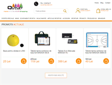 Tablet Screenshot of outletsport.ro